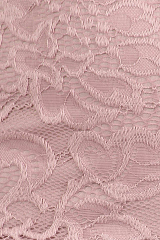 Plus Size Lace Midi Dress-Mauve