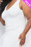 Plus Size Ribbed Sleeveless Bodycon Dress