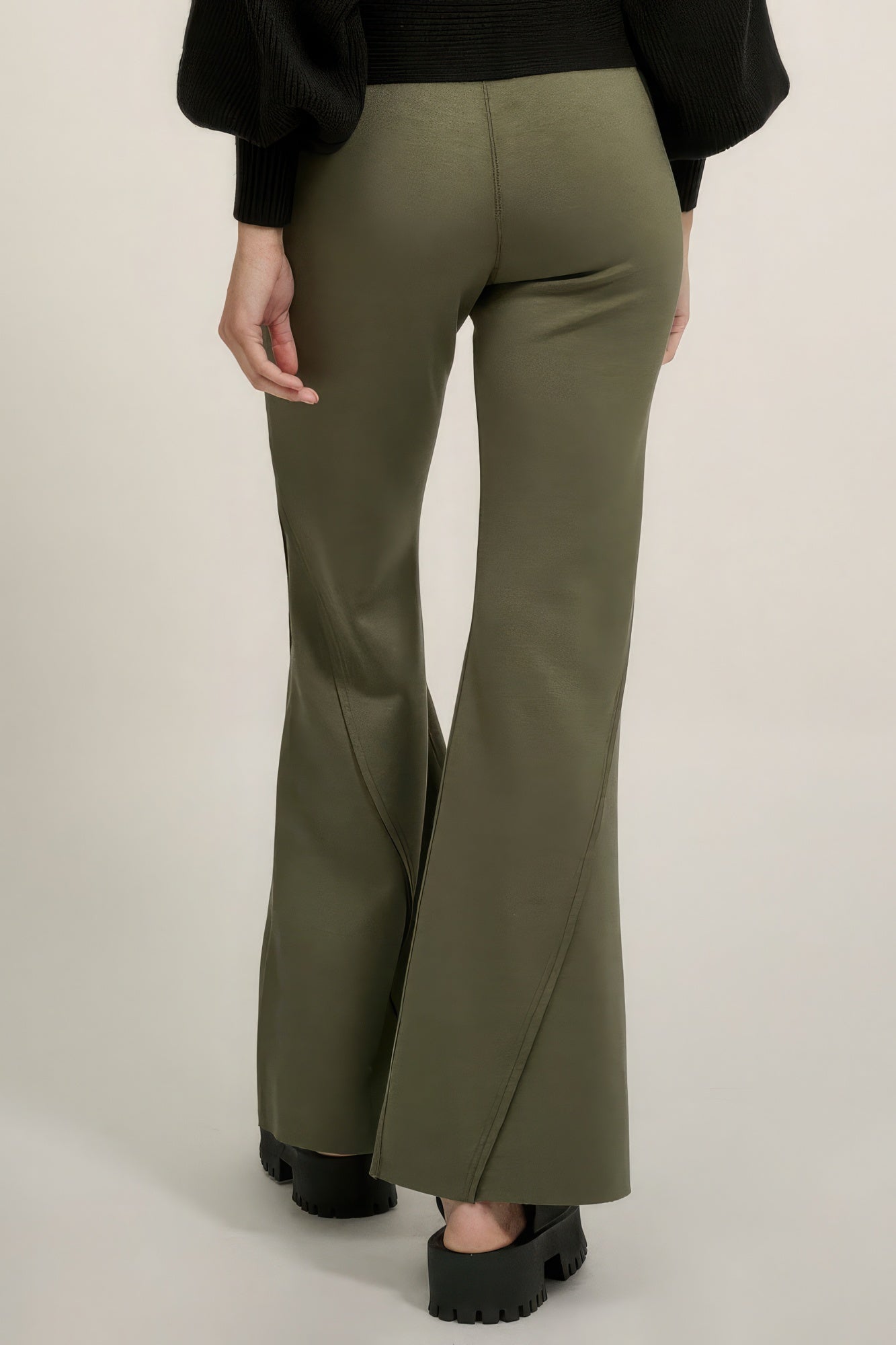 Premium Raw Edge Flare Pants - Stylish Seam Trousers