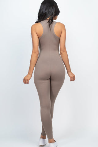 Racer Back Bodycon Jumpsuit