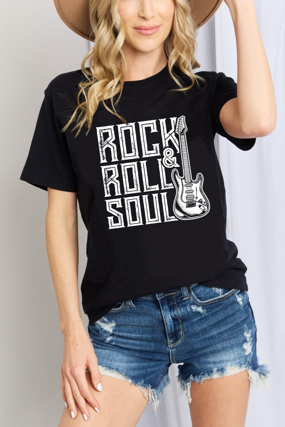 ROCK & ROLL SOUL Graphic Cotton T-Shirt