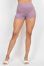 Scoop Buttoned Full Cami Top & Mini Shorts Set-Dusty Plum