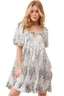 Sequin Babydoll Mini Dress