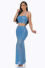 Sexy Back Sequin Maxi Dress-Baby Blue