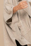 Solid Knit Oversized Trench Jacket-Taupe