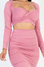 Sweetheart Neck Crop Top & Ruched Skirt Set
