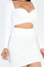 Sweetheart Neck Crop Top & Ruched Skirt Set