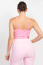 Sweetheart Side Cutouts Bodysuit-Pink