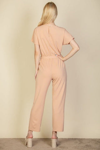 Tie Waist Relaxed Jumpsuit | Wide-Leg One-Piece | Women's