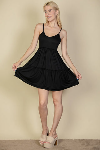 Tiered Cami Swing Dress | Empire Waist Midi | Summer Casual