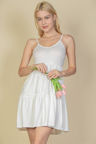 Tiered Cami Swing Dress | Empire Waist Midi | Summer Casual
