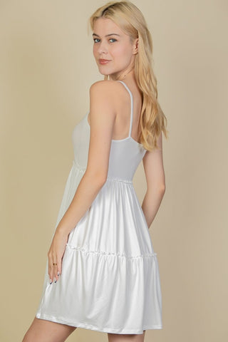 Tiered Cami Swing Dress | Empire Waist Midi | Summer Casual