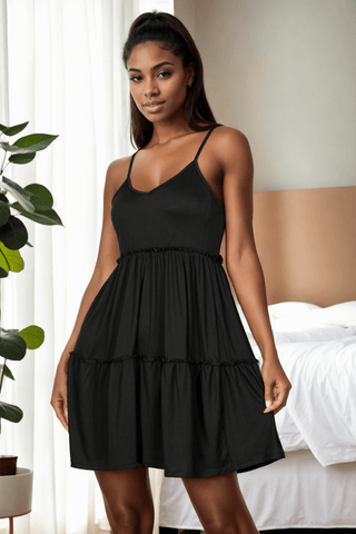 Tiered Cami Swing Dress | Empire Waist Midi | Summer Casual