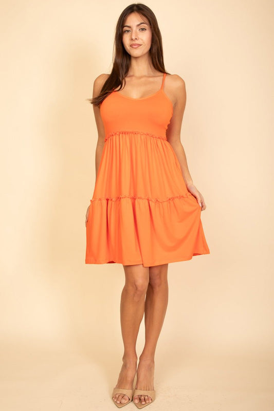 Tiered Cami Swing Dress | Empire Waist Midi | Summer Casual