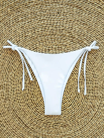 Triangle String Bikini Set | Side-Tie Brazilian Swimsuit | 3-Piece Beachwear