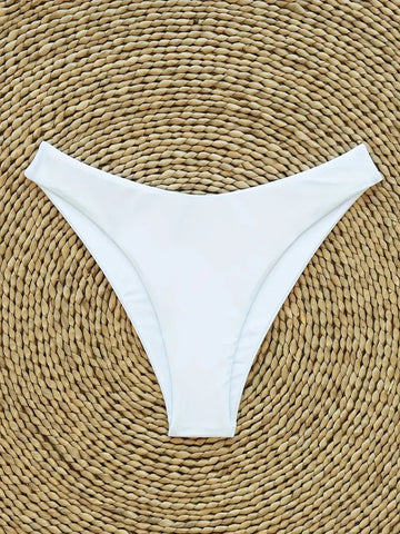 Triangle String Bikini Set | Side-Tie Brazilian Swimsuit | 3-Piece Beachwear