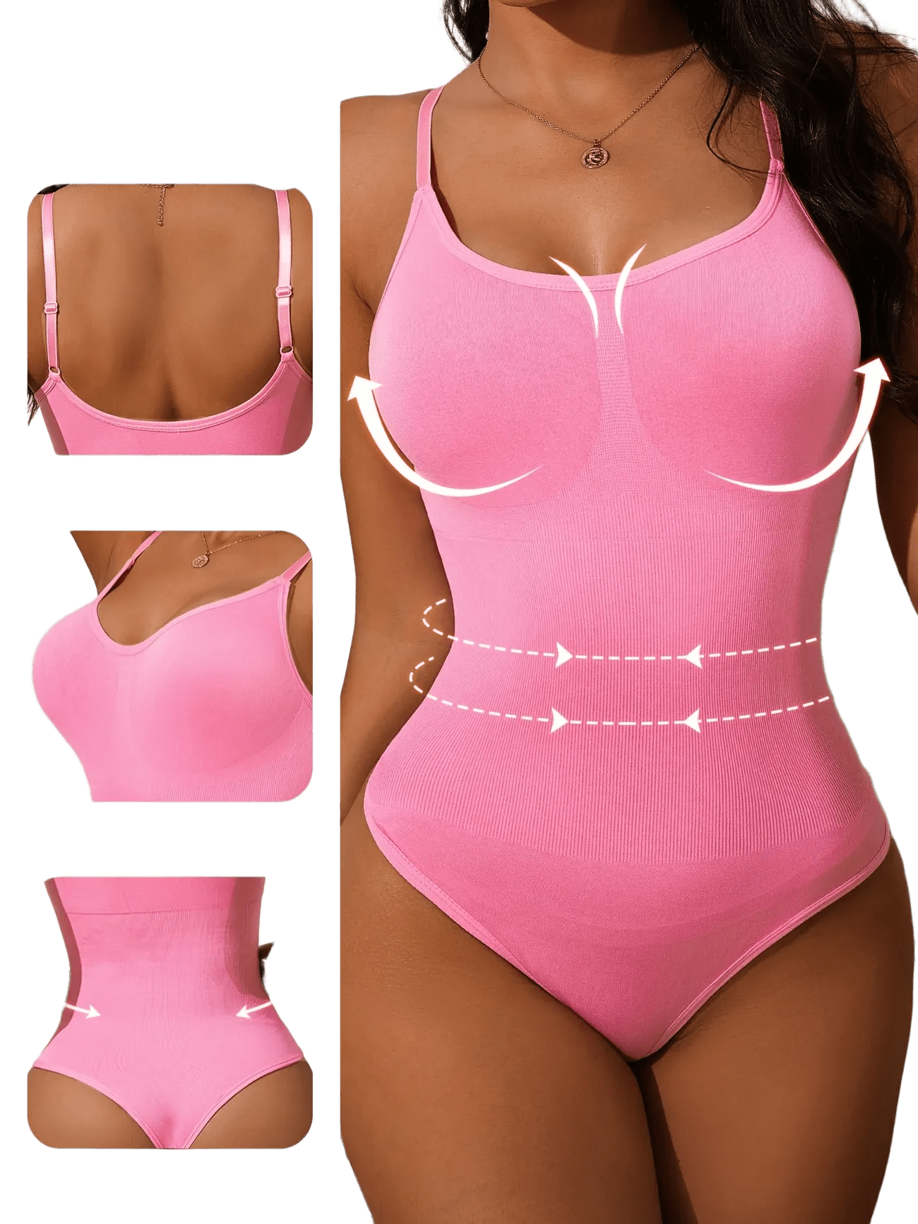 Tummy Control Shapewear Bodysuit | Push-Up Compression Thong Bodysuit