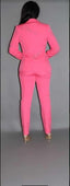 Two-Piece Power Suit Blazer-Pink