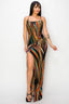 Vacation Vibes Multicolor Long Dress