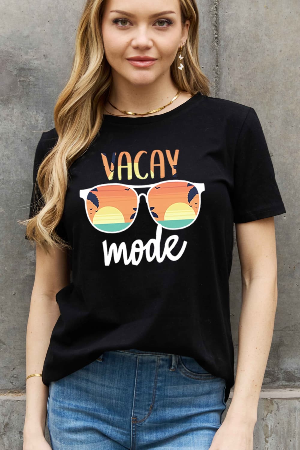 VACAY MODE Graphic Cotton Tee