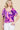Venechia Tie Dye Tunic Top-Purple Tie Die