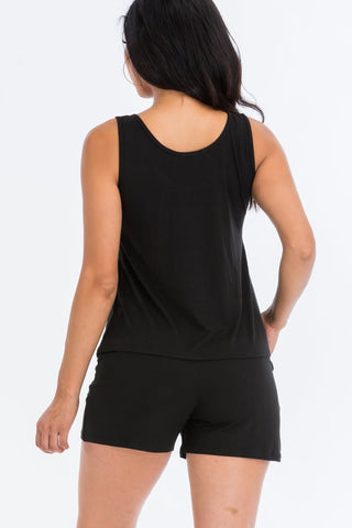 Women's Jersey Tank Top & Shorts Loungewear Set