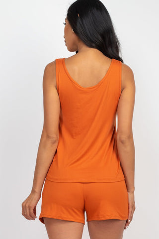 Women's Jersey Tank Top & Shorts Loungewear Set