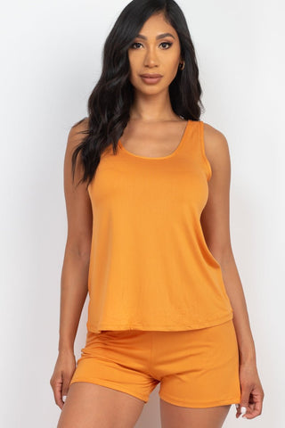Women's Jersey Tank Top & Shorts Loungewear Set