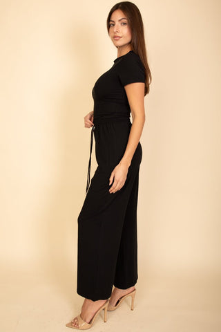 Women's Relaxed Fit Top and Wide-Leg Pants Set | Lounge Outfit