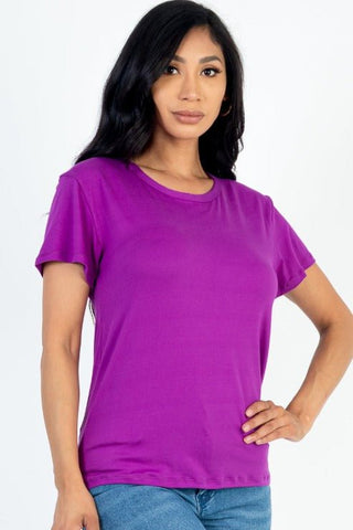 Women's Soft Jersey Short Sleeve T-Shirt | Stretch Tee