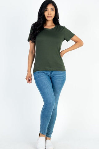 Women's Soft Jersey Short Sleeve T-Shirt | Stretch Tee