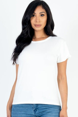 Women's Soft Jersey Short Sleeve T-Shirt | Stretch Tee