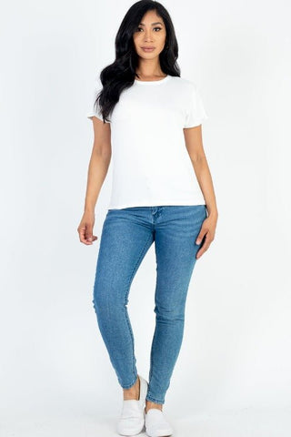 Women's Soft Jersey Short Sleeve T-Shirt | Stretch Tee