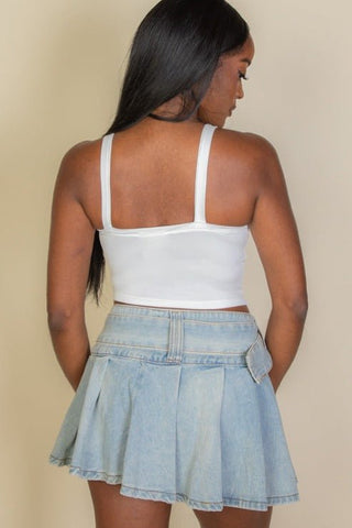 Women's Stretchy Strap Tank Top | Casual Jersey Camisole