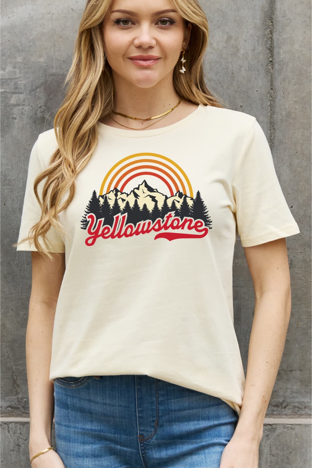 YELLOWSTONE Graphic Cotton Tee